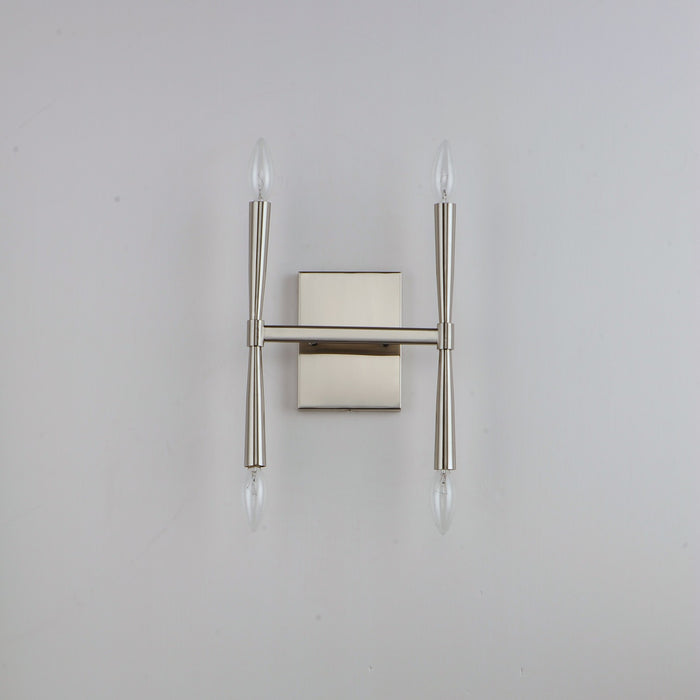 Maxim 24622SN Four Light Wall Sconce, Satin Nickel