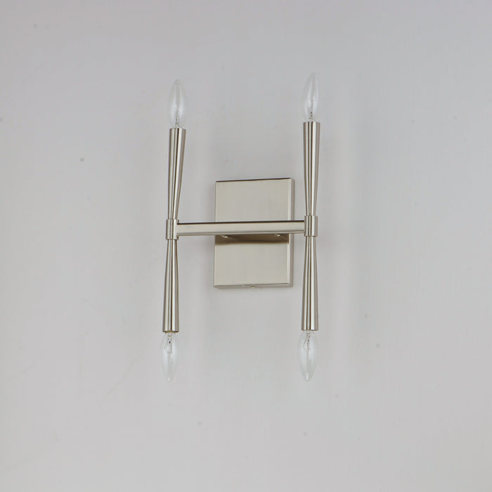 Maxim 24622SN Four Light Wall Sconce, Satin Nickel