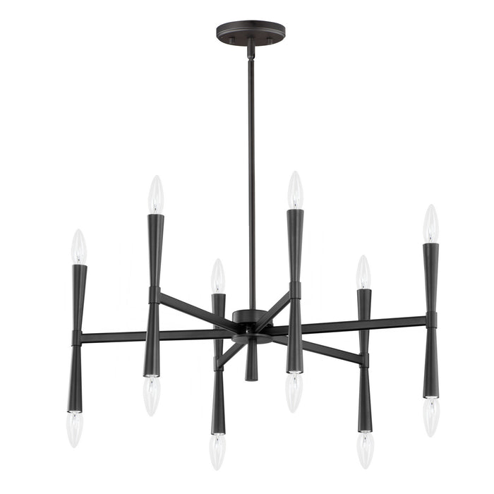 Maxim 24626BK 12 Light Chandelier, Black