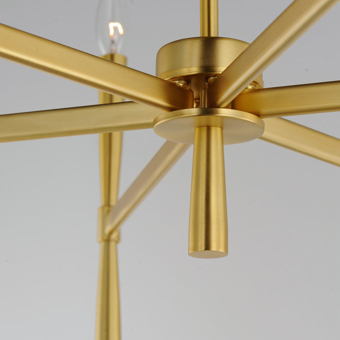 Maxim 24626SBR 12 Light Chandelier, Satin Brass