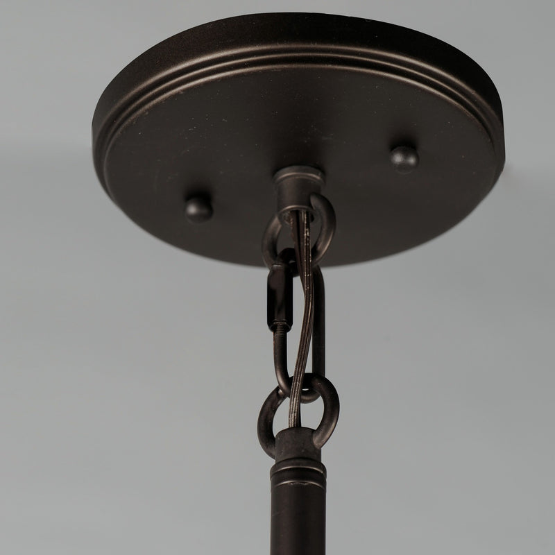 Maxim 25162OIAB One Light Pendant, Oil Rubbed Bronze / Antique Brass
