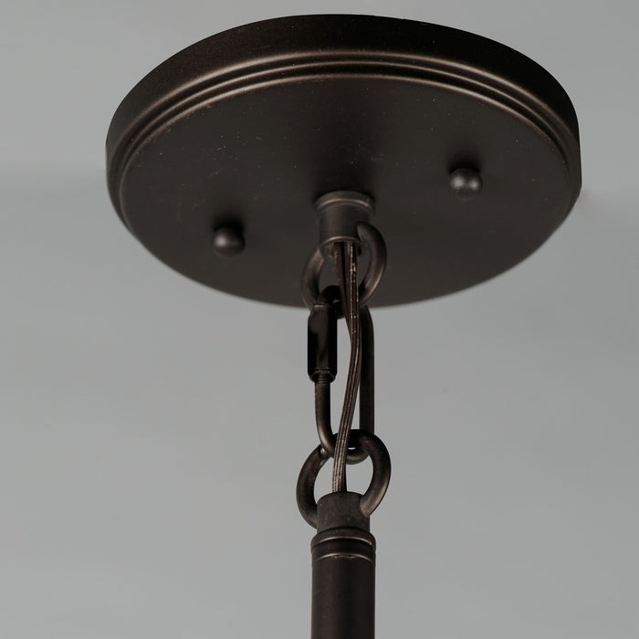 Maxim 25162OIAB One Light Pendant, Oil Rubbed Bronze / Antique Brass