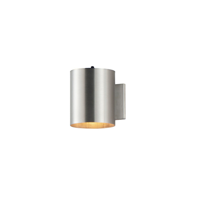 Maxim 26106AL/PHC One Light Outdoor Wall Lantern, Brushed Aluminum