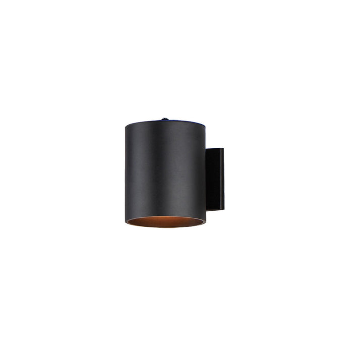 Maxim 26106BK/PHC One Light Outdoor Wall Lantern, Black