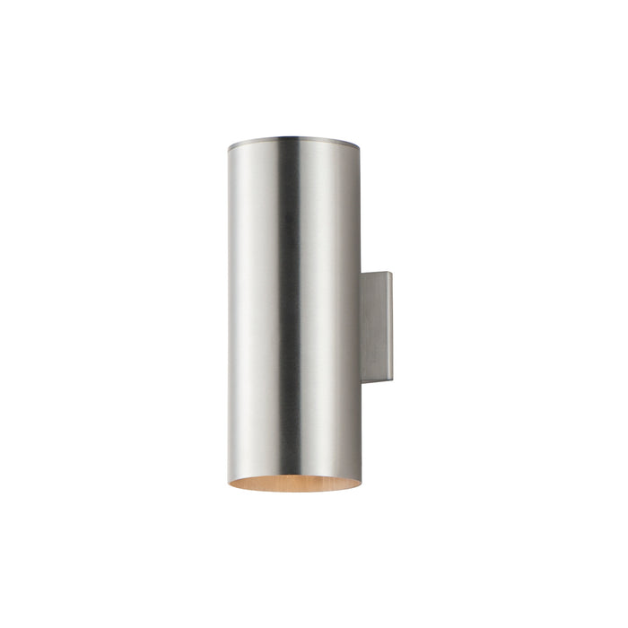 Maxim 26108AL Two Light Outdoor Wall Lantern, Brushed Aluminum