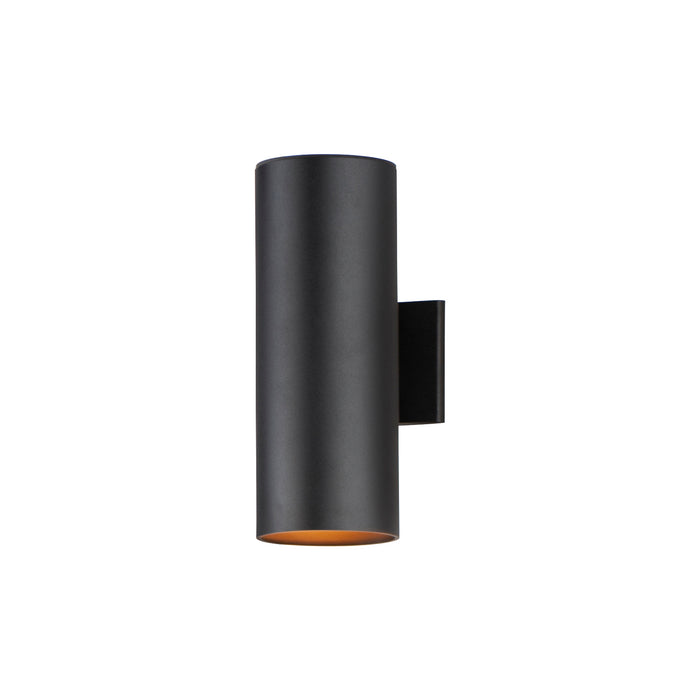 Maxim 26108BK Two Light Outdoor Wall Lantern, Black