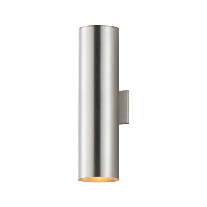 Maxim 26109AL Two Light Outdoor Wall Lantern, Brushed Aluminum