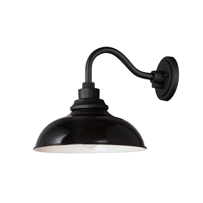 Maxim 35114GBBK One Light Outdoor Wall Lantern, Gloss Black / Black