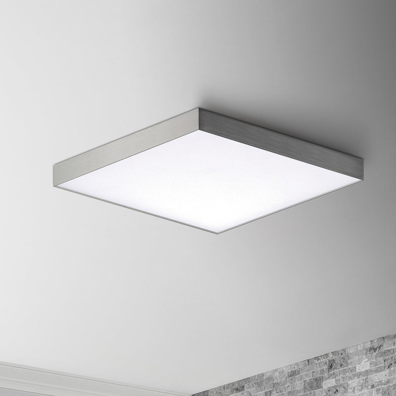 Maxim 57675WTSN LED Flush Mount, Satin Nickel