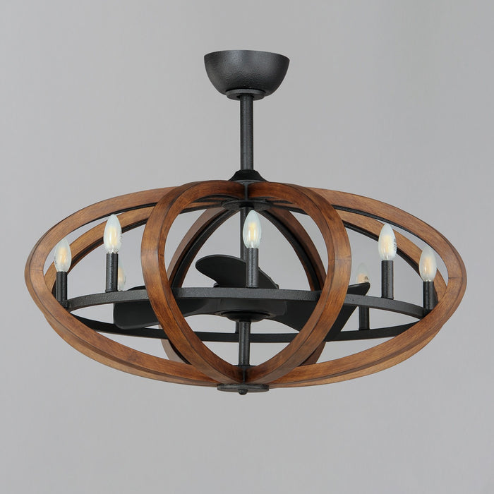 Maxim 61004APAR LED Fandelight, Antique Pecan / Anthracite
