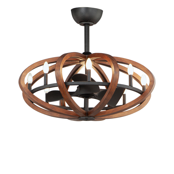 Maxim 61004APAR LED Fandelight, Antique Pecan / Anthracite