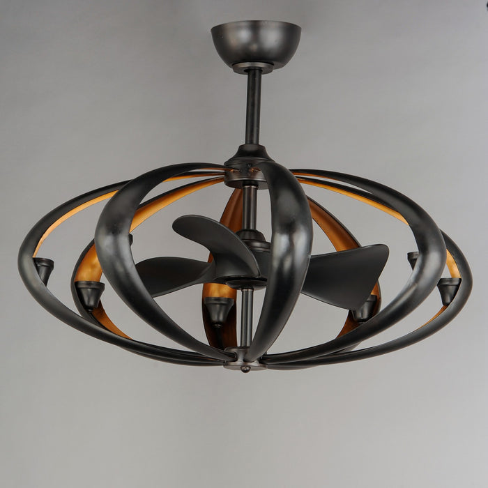 Maxim 61009BZGLD LED Fandelight, Bronze / Gold