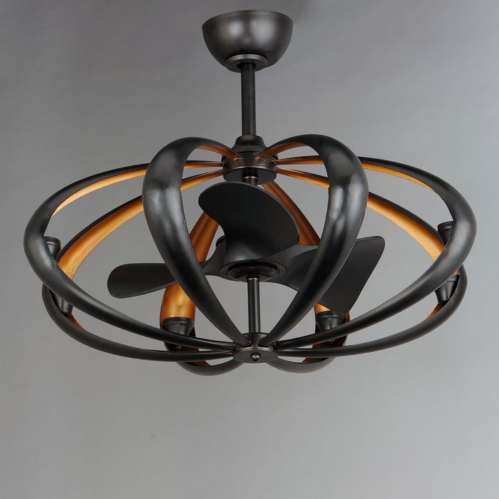 Maxim 61009BZGLD LED Fandelight, Bronze / Gold