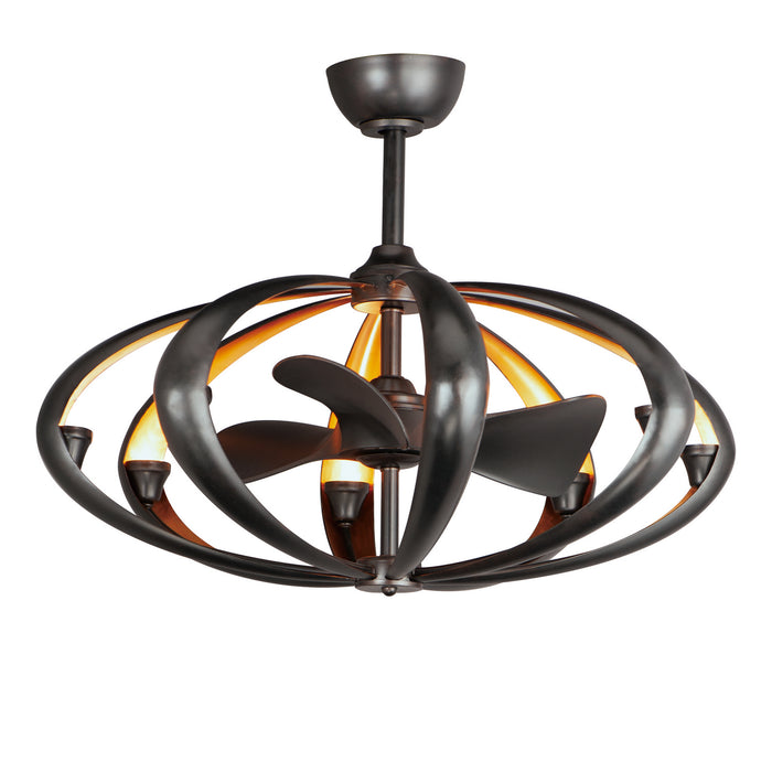 Maxim 61009BZGLD LED Fandelight, Bronze / Gold