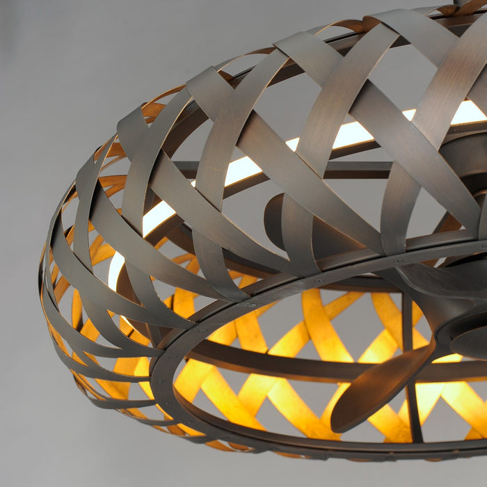 Maxim 61010BZGTGLD LED Fandelight, Bronze Gilt / Gold