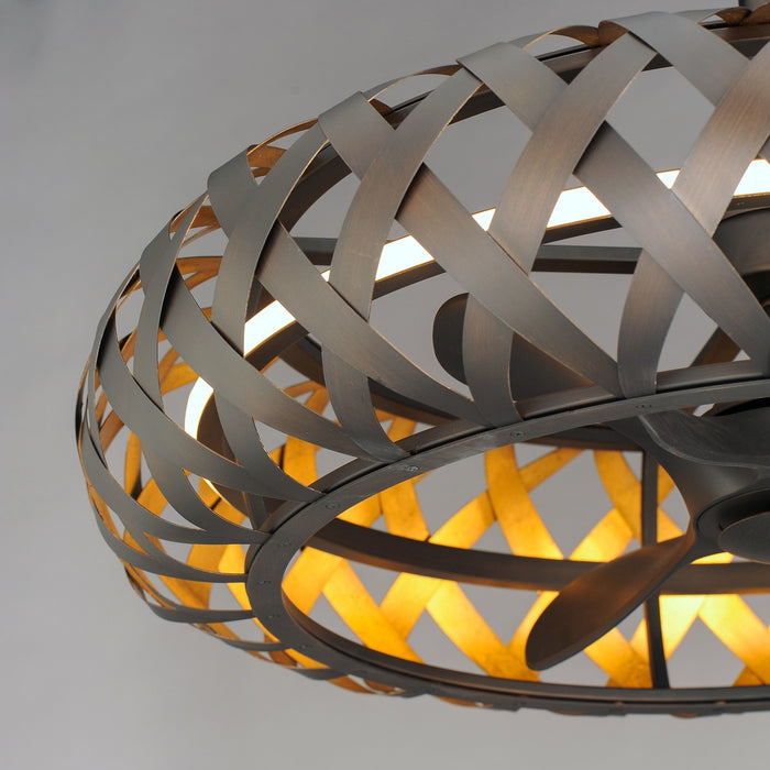 Maxim 61010BZGTGLD LED Fandelight, Bronze Gilt / Gold