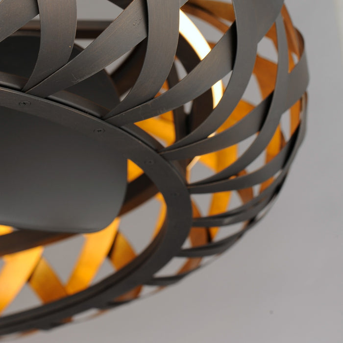 Maxim 61010BZGTGLD LED Fandelight, Bronze Gilt / Gold