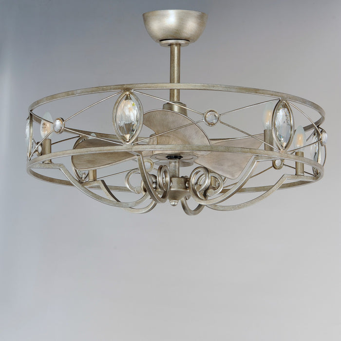 Maxim 61013SM LED Fandelight, Silver Mist