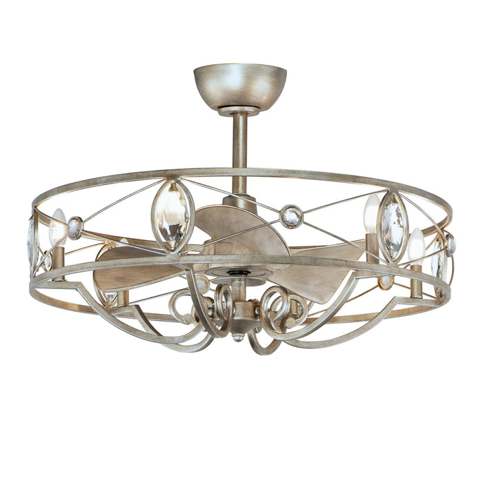 Maxim 61013SM LED Fandelight, Silver Mist