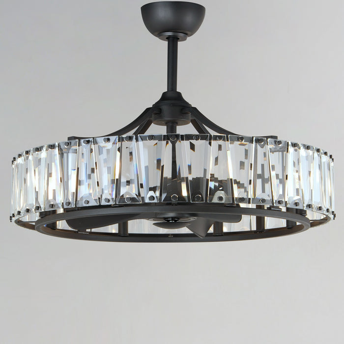 Maxim 61018BK LED Fandelight, Black