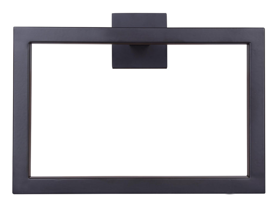 Canarm BA101A09BK Towel Ring, Black