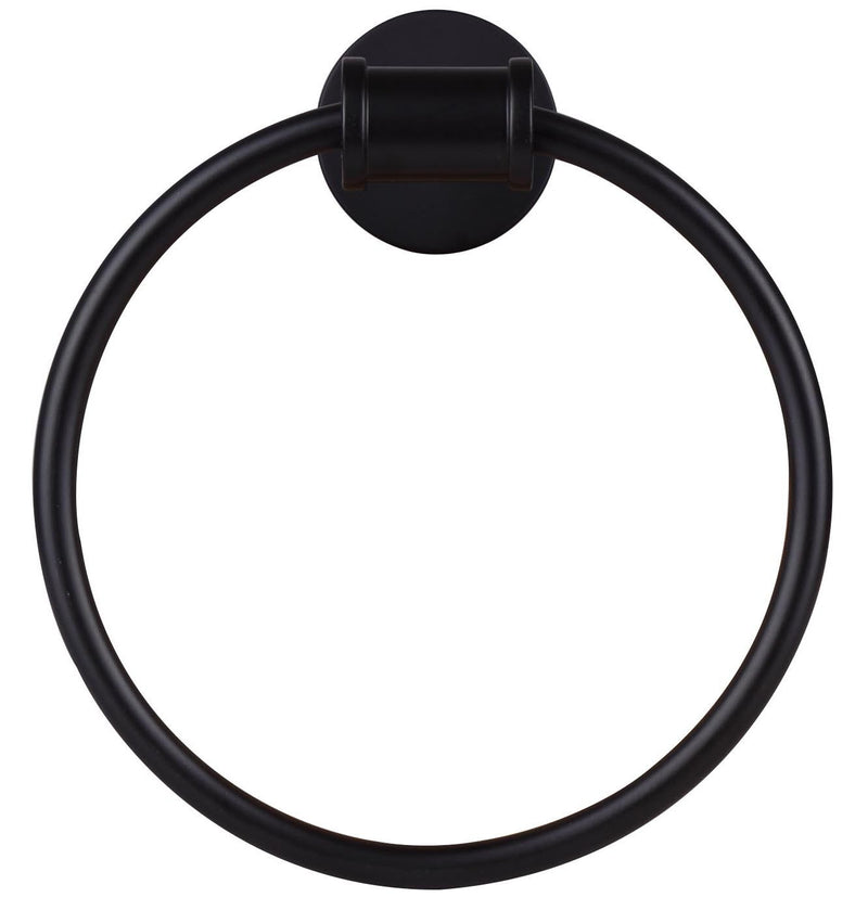 Canarm BA102A07BK Towel Ring, Black