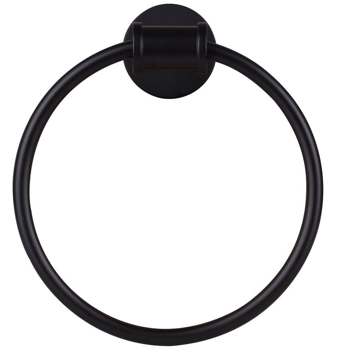 Canarm BA102A07BK Towel Ring, Black