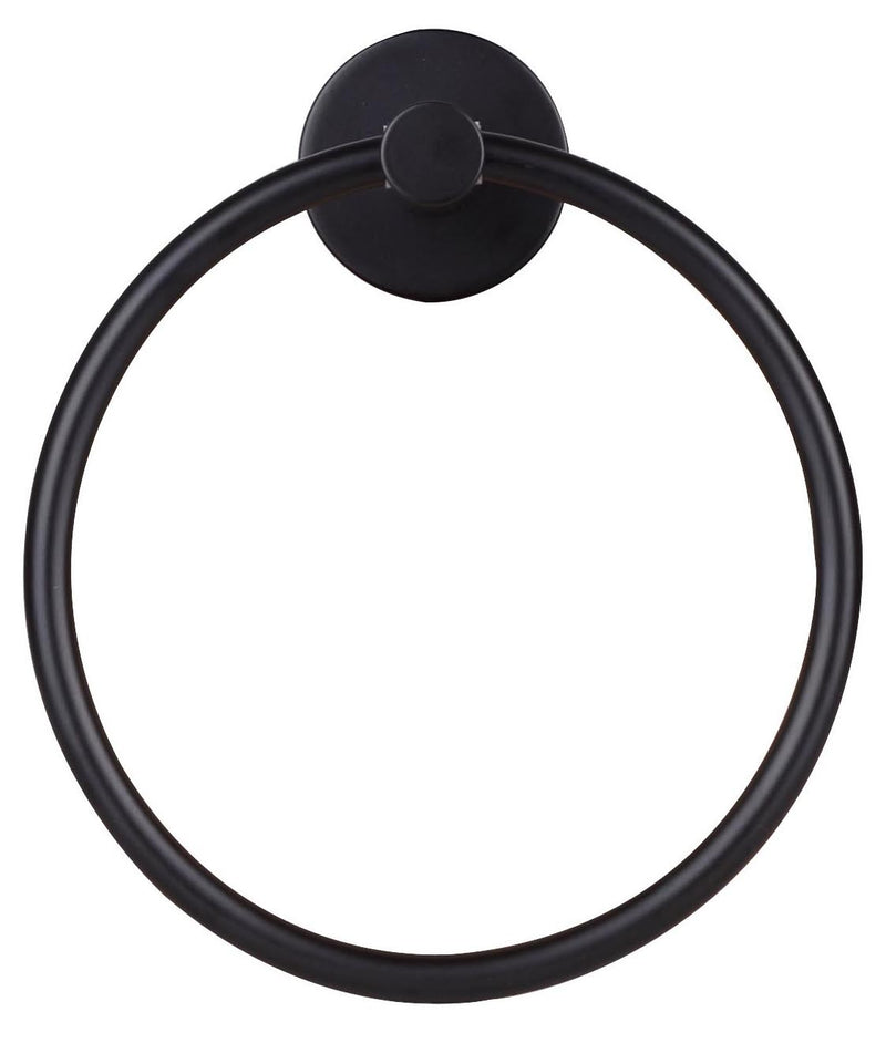Canarm BA103A07BK Towel Ring, Black