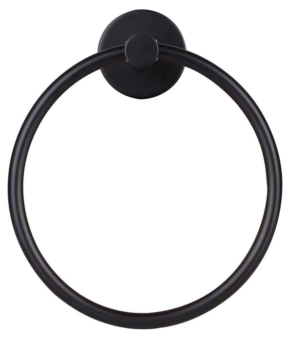 Canarm BA103A07BK Towel Ring, Black