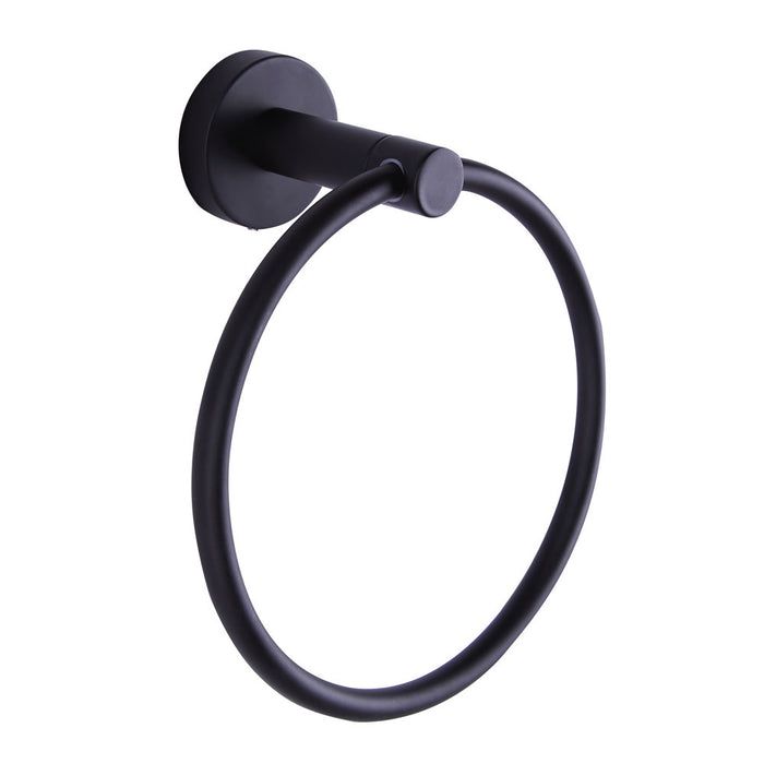 Canarm BA103A07BK Towel Ring, Black