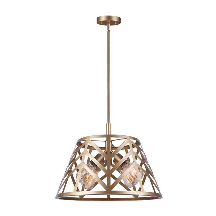 Canarm ICH635B04PGD19 Four Light Chandelier, Gold