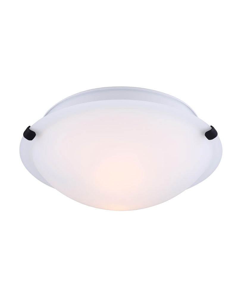 Canarm IFM1612BK-O Two Light Flush Mount, Black