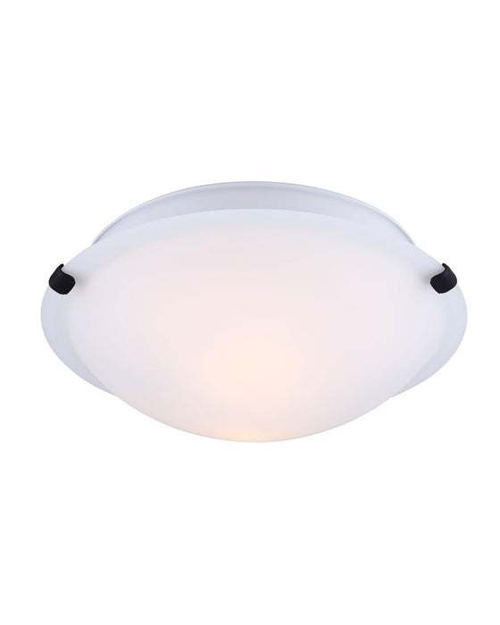 Canarm IFM1612BK-O Two Light Flush Mount, Black