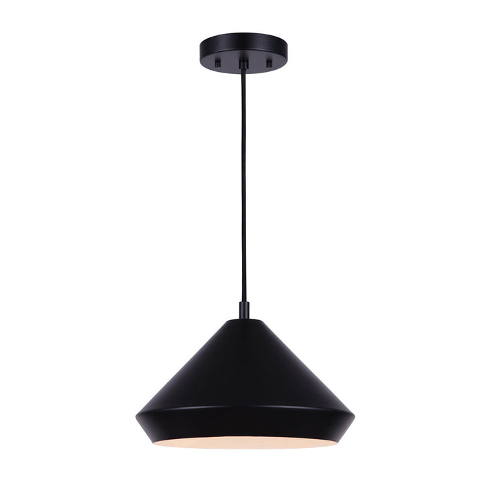 Canarm IPL1020A13BK One Light Pendant, Black