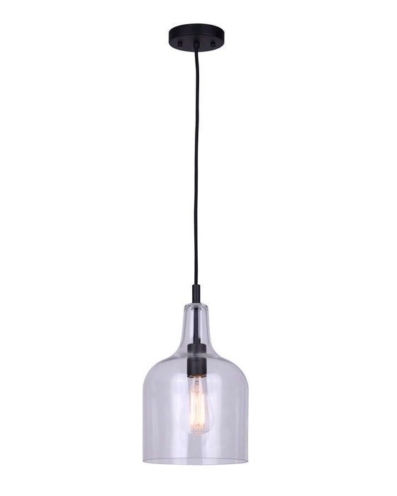 Canarm IPL1059A01BK One Light Pendant, Black