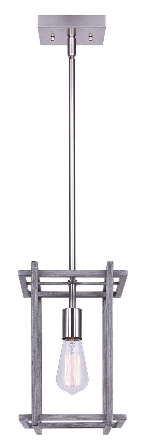 Canarm IPL1066A01BNB One Light Pendant, Brushed Nickel