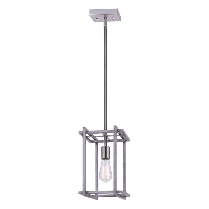Canarm IPL1066A01BNB One Light Pendant, Brushed Nickel