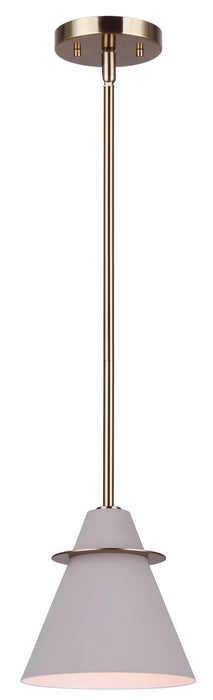 Canarm IPL1076A01MGG One Light Pendant, Gold And Matte Grey