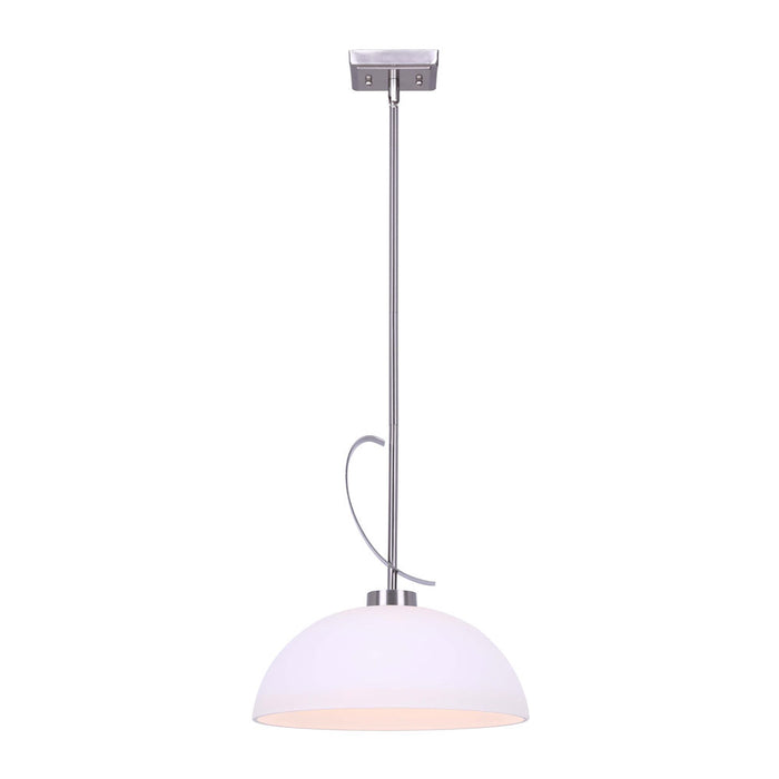 Canarm IPL1077A01BN One Light Pendant, Brushed Nickel
