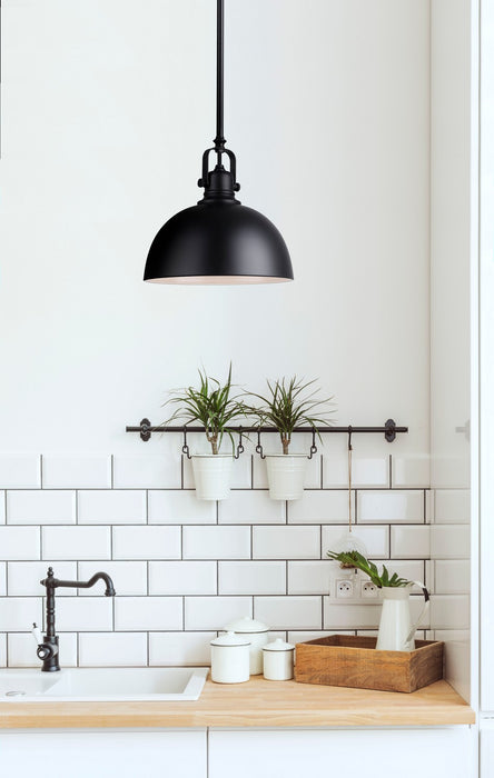 Canarm IPL222B01BK One Light Pendant, Black