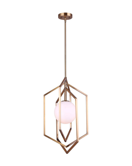 Canarm IPL748B01GD One Light Pendant, Gold