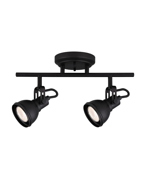 Canarm IT622A02BK10 Two Light Track, Brushed Nickel And Chrome