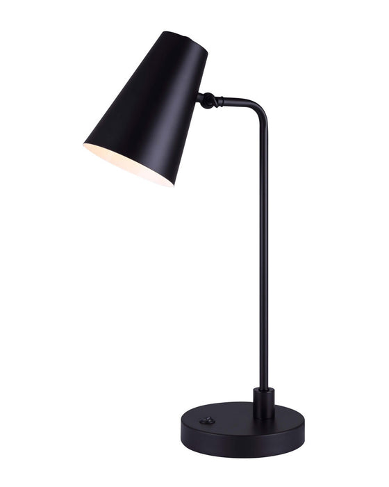 Canarm ITL1056A22BK One Light Table Lamp, Black