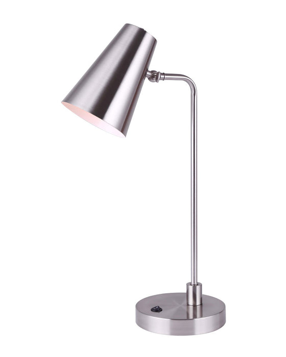 Canarm ITL1056A22BN One Light Table Lamp, Brushed Nickel