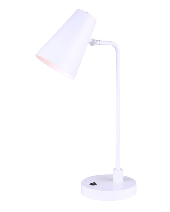 Canarm ITL1056A22WH One Light Table Lamp, White