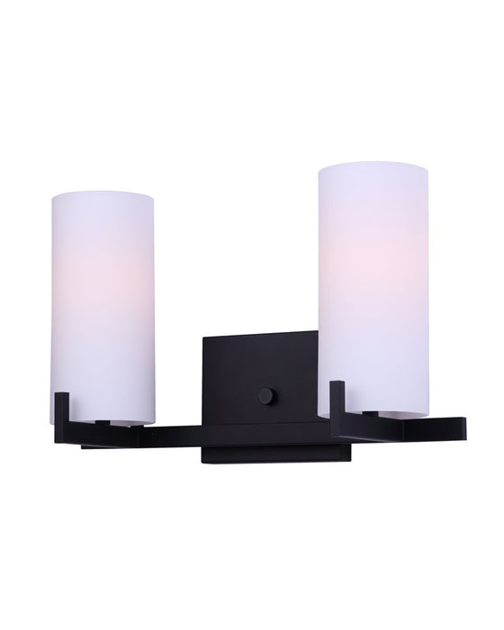 Canarm IVL1052A02BK Two Light Vanity, Black