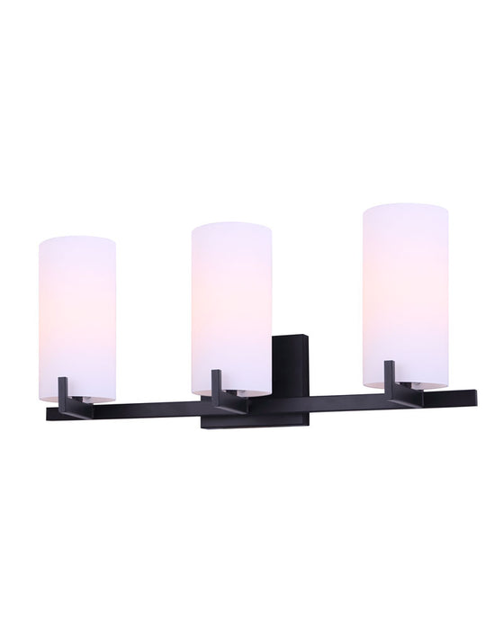 Canarm IVL1052A03BK Three Light Vanity, Black