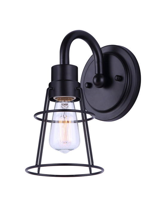 Canarm IVL1053A01BK One Light Vanity, Black