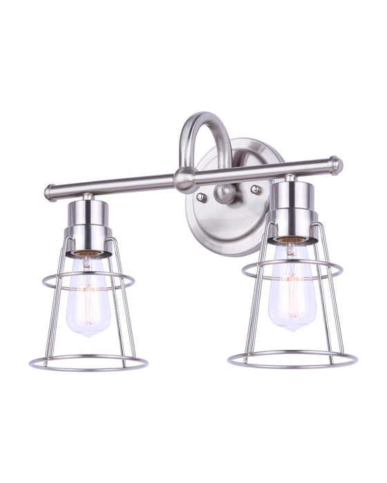 Canarm IVL1053A02BN Two Light Vanity, Brushed Nickel