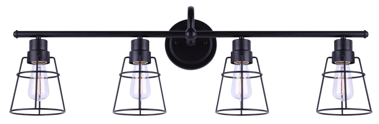 Canarm IVL1053A04BK Four Light Vanity, Black